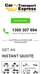 Mobile Screenshot of cartransportexpress.com.au