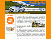 Tablet Screenshot of cartransportexpress.com